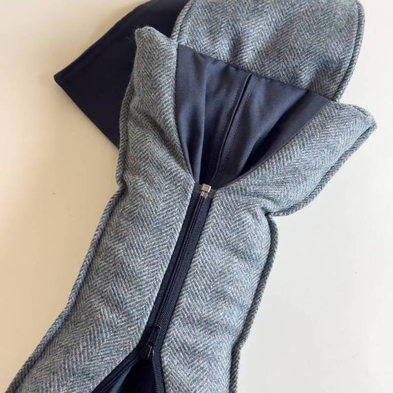 Hundebett-Kopfkissen Tweed "Magpie" • reine Wolle