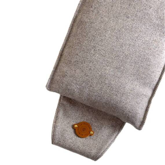 Hundebett-Kopfkissen Tweed "Stone" • reine Wolle