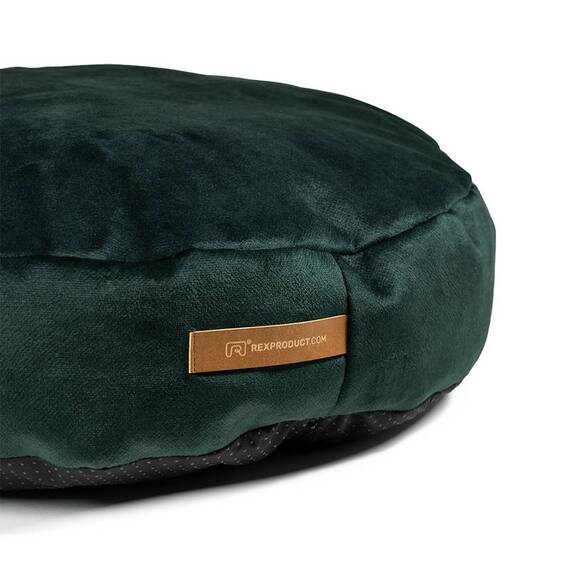 Hundekissen Samt • dunkelgrün • aus Recycling-Materialien