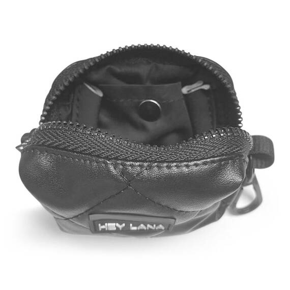 Kotbeutelspender schwarz • Heißer Scheiß