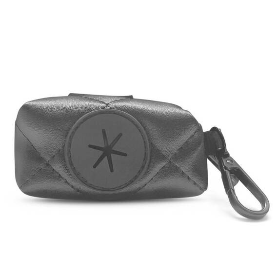 Kotbeutelspender schwarz • Heißer Scheiß