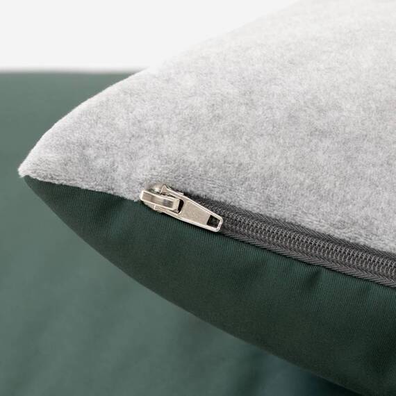 Hundekissen-Bezug Fleece dunkelgrün • waschbar bei 60 Grad