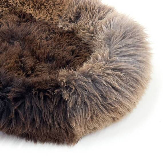 Schaffell Hundebett Donut • braun • 3 Größen