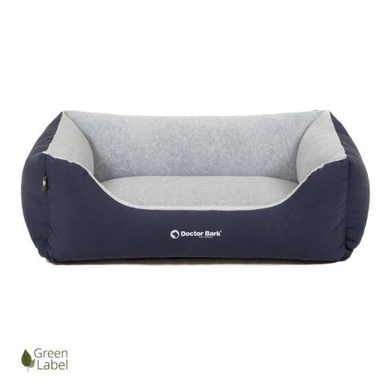 Hundebett dunkelblau • waschbar bei 60 Grad • Doctor Bark Green Label