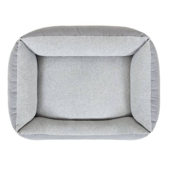 Hundebett hellgrau • waschbar bei 60 Grad • Doctor Bark Green Label