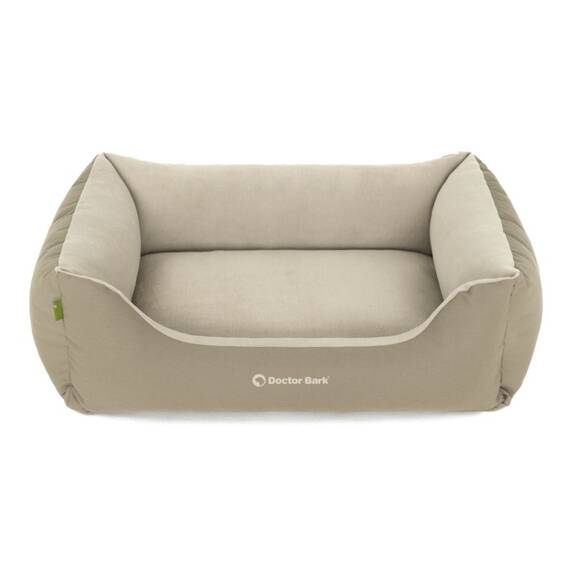 Hundebett beige • waschbar bei 60 Grad • Doctor Bark Green Label