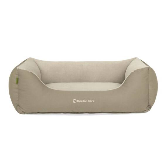 Hundebett beige • waschbar bei 60 Grad • Doctor Bark Green Label