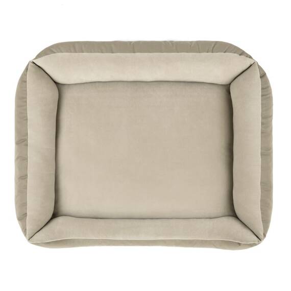 Hundebett beige • waschbar bei 60 Grad • Doctor Bark Green Label