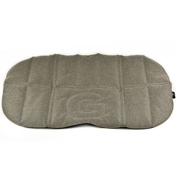 Hunde-Reisedecke FANNY mit Gurt • schwarz | greige