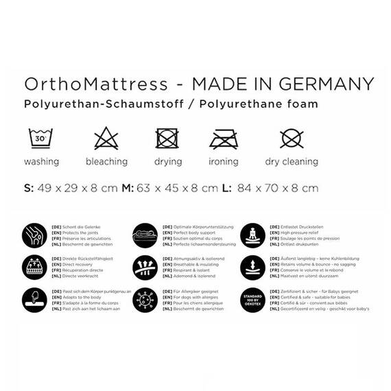 Orthopädisches Hundebett camel • LABONI® Buffalo