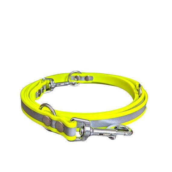 Reflektierende Hundeleine • BioThane® neongelb • 250 cm