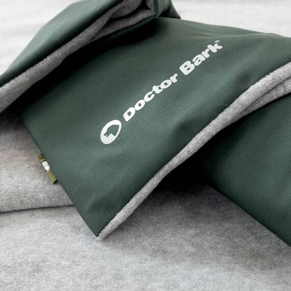 Hundekissen-Bezug Fleece dunkelgrün • waschbar bei 60 Grad