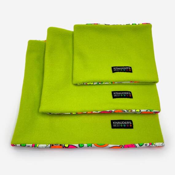 Wende-Loop für Hunde • Polarfleece • Graffiti weiß