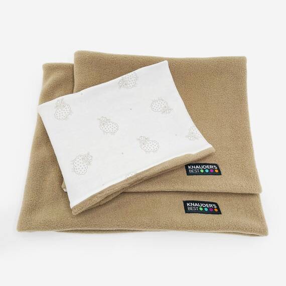 Wende-Loop für Hunde • Polarfleece • Lucky Sheep weiss