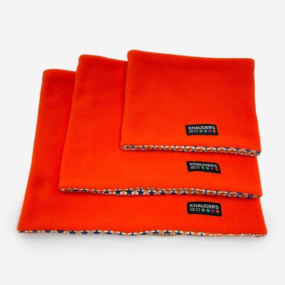 Wende-Loop für Hunde • Polarfleece • Retro Stars beige