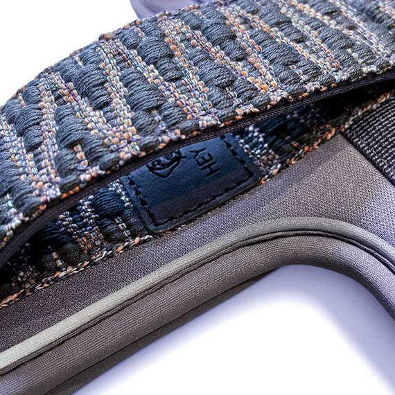 Premium-Hundegeschirr gepolstert mit Haltegriff • blau | grau