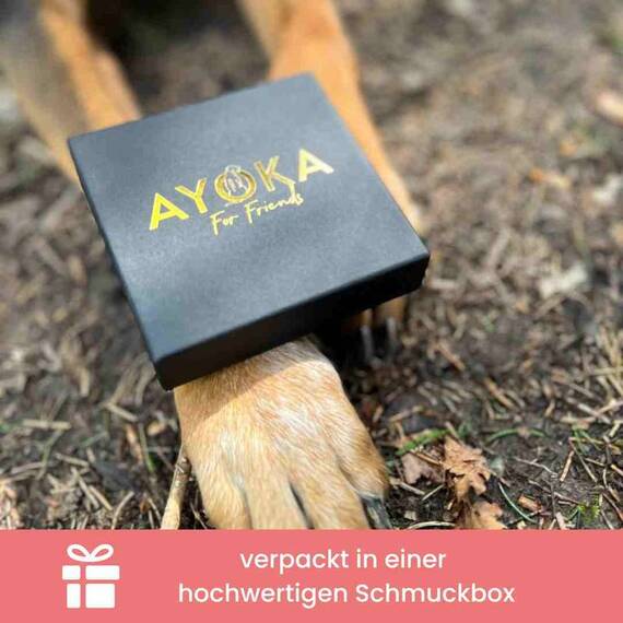 Halskette 'Herz' Rhodesian Ridgeback, silber • personalisierbar