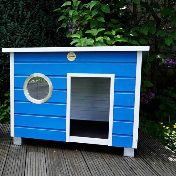 Große Hundehütte 'Bootshaus' • verschiedene Farben