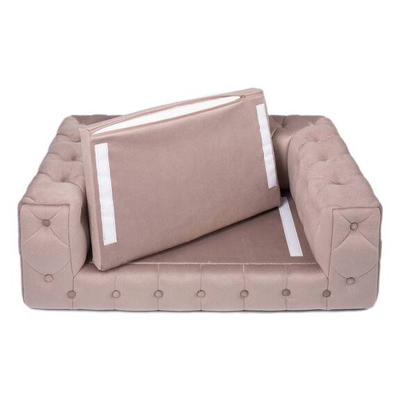 Luxus Hundesofa für kleine Hunde • GLAMOUR beige