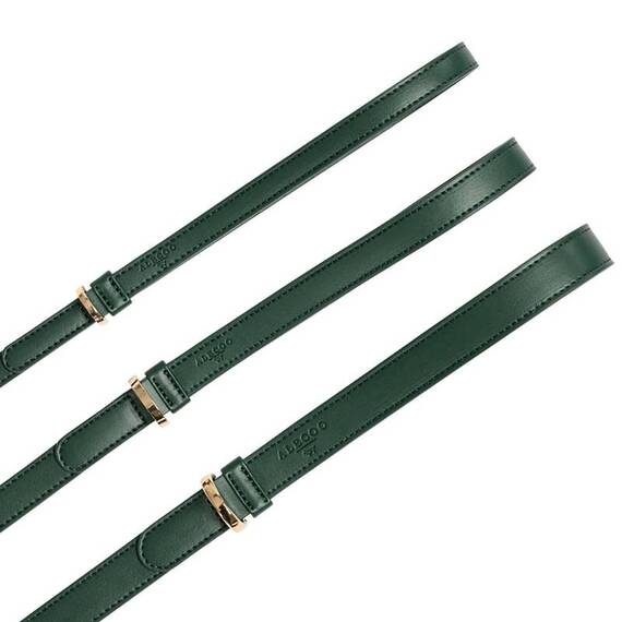 Vegane Hundeleine aus Apfelleder, grün • Cityleine CLASSY DARK GREEN GOLD