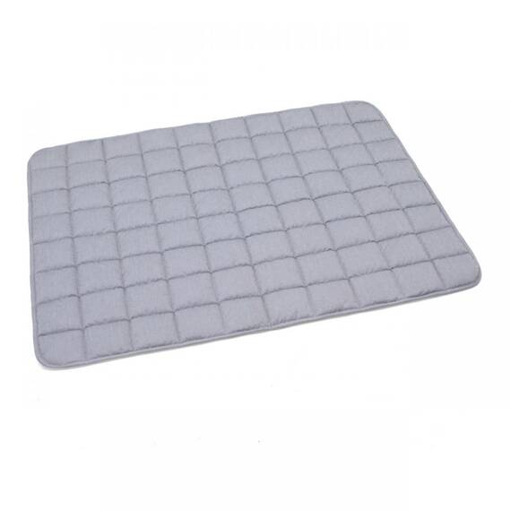 Gesteppte Wendedecke für Hunde • waschbar bei 95 Grad • hellgrau