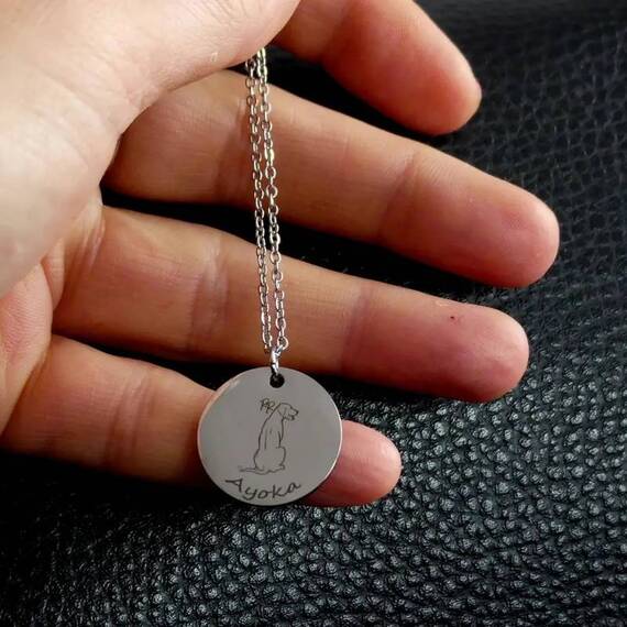 Halskette Rhodesian Ridgeback, gold • personalisierbar