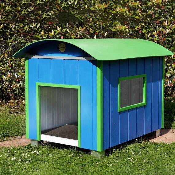 Große Hundehütte, konfigurierbar • Modell 'Bauwagen'