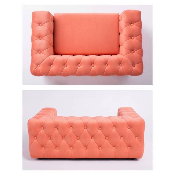 Luxus Hundesofa für kleine Hunde • GLAMOUR peach