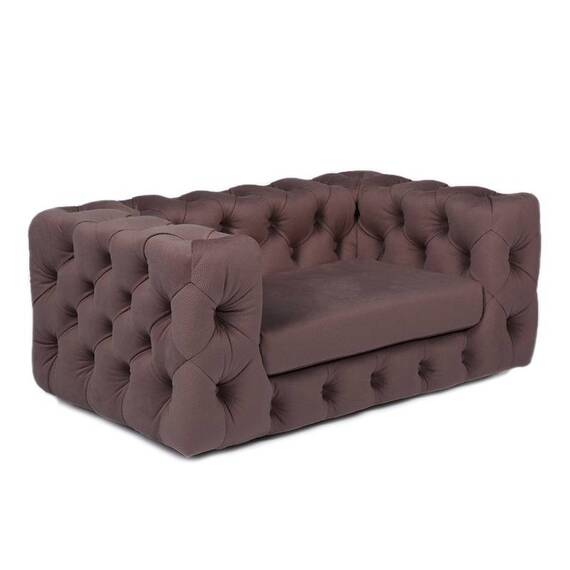 Luxus Hundesofa für kleine Hunde • GLAMOUR brown