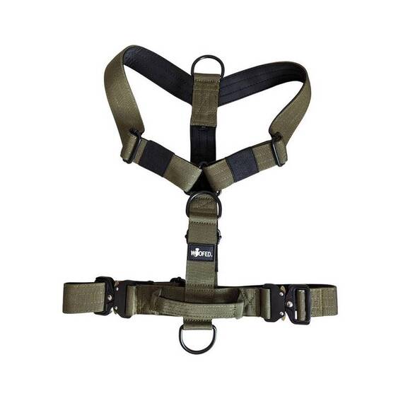 Y-Geschirr, verstellbar • mit Sicherheitsverschluss und Griff • olivgrün