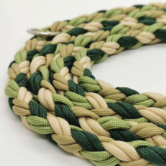 Paracord-Hundeleine, grün