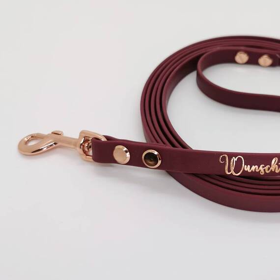 BioThane® Hundeleine mit Name • 13mm • konfigurierbar