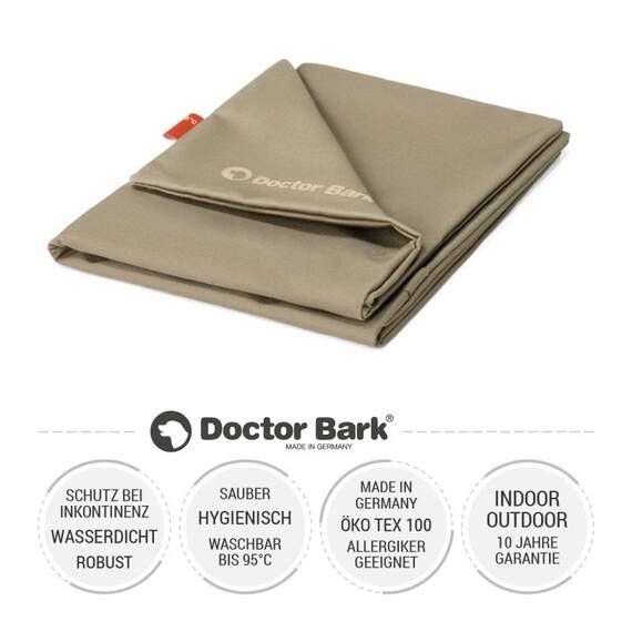 Wasserfester Bezug • Doctor Bark® Country Kissen • beige
