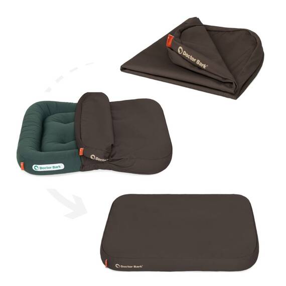 Wasserfester Bezug • Doctor Bark® Loungekissen • braun