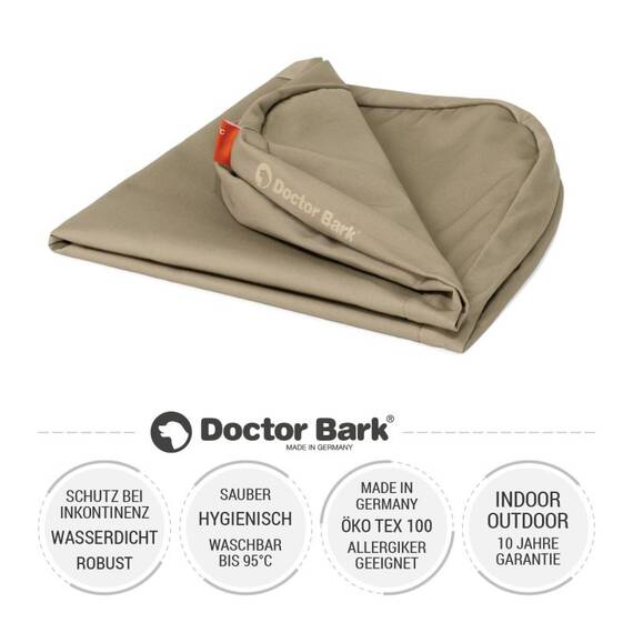 Wasserfester Bezug • Doctor Bark® Loungekissen • beige