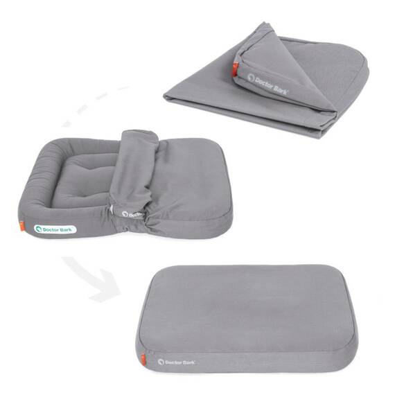 Wasserfester Bezug • Doctor Bark® Loungekissen • hellgrau