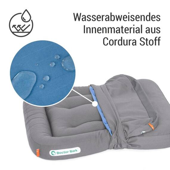 Wasserfester Bezug • Doctor Bark® Loungekissen • hellgrau