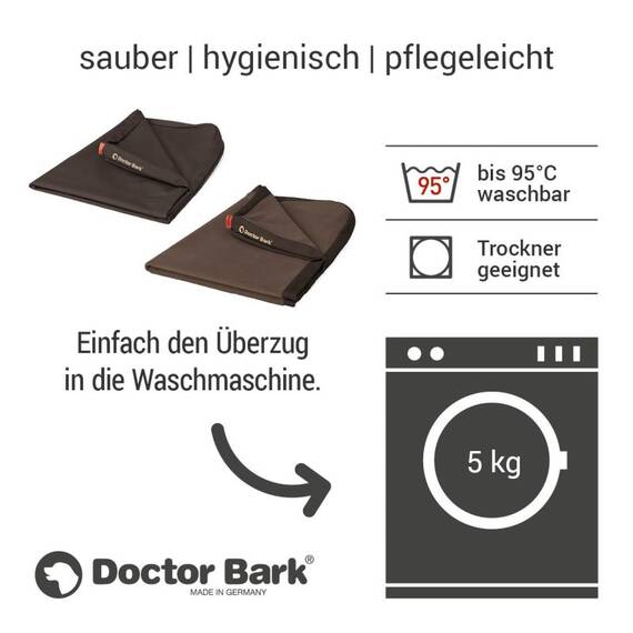 Wasserfester Bezug • Doctor Bark® Loungekissen • braun