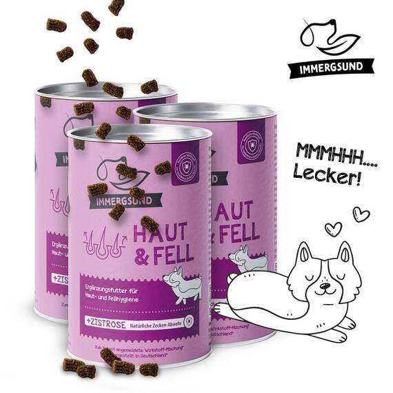 Funktions-Leckerli für Hunde • IMMERGSUND Haut & Fell