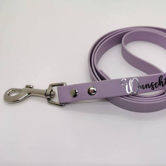 BioThane® Hundeleine mit Name • 16mm • konfigurierbar