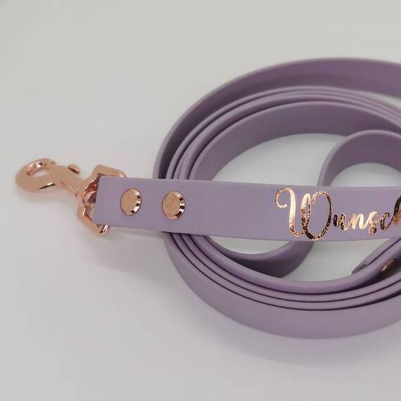 BioThane® Hundeleine mit Name • 16mm • konfigurierbar