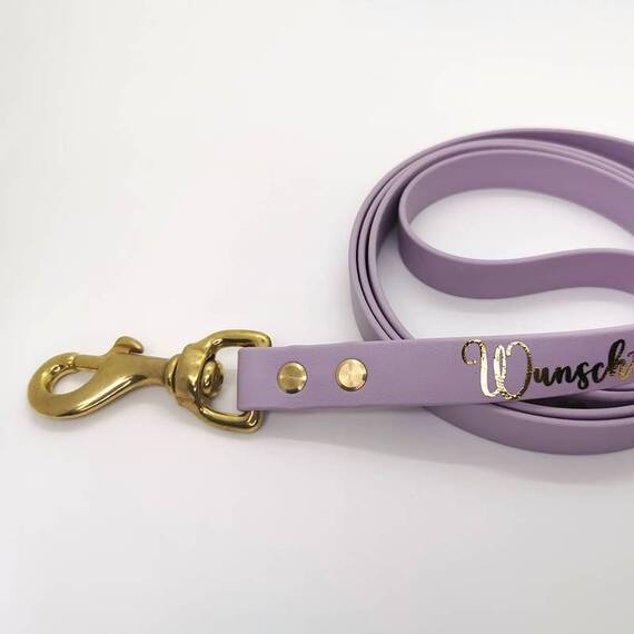 BioThane® Hundeleine mit Name • 16mm • konfigurierbar