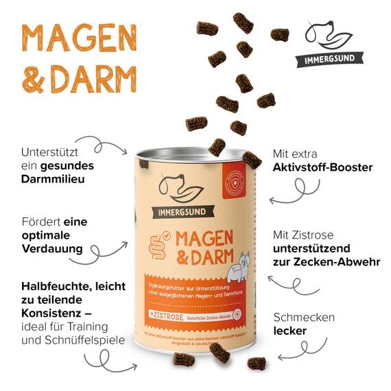Funktions-Leckerli für Hunde • IMMERGSUND Magen & Darm