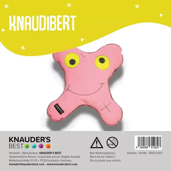 Kuscheltier für Hunde • Knaudibert Rosa
