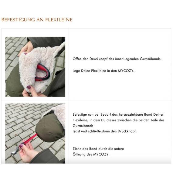 MYCOZY Handmuff für die Hundeleine • schwarz