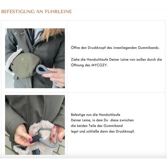 MYCOZY Handmuff für die Hundeleine • schwarz