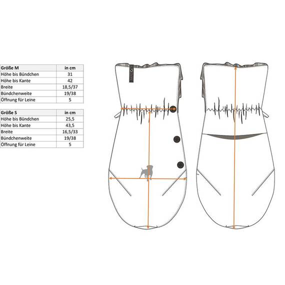 MYCOZY Handmuff für die Hundeleine • grau