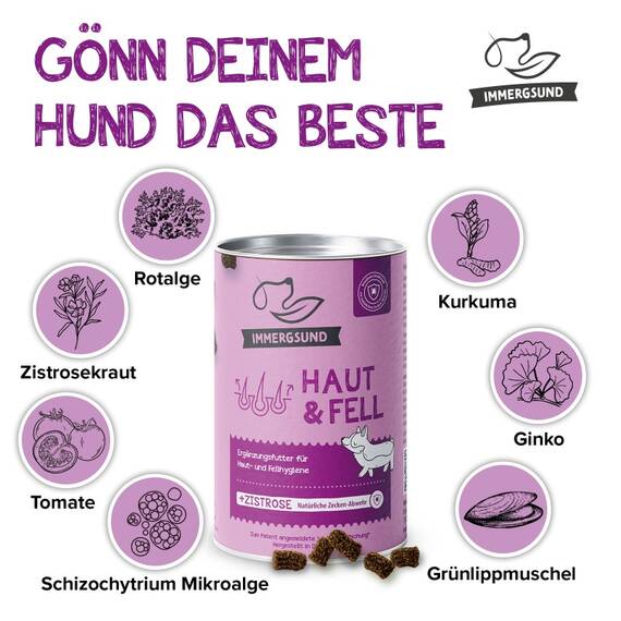 Funktions-Leckerli für Hunde • IMMERGSUND Haut & Fell