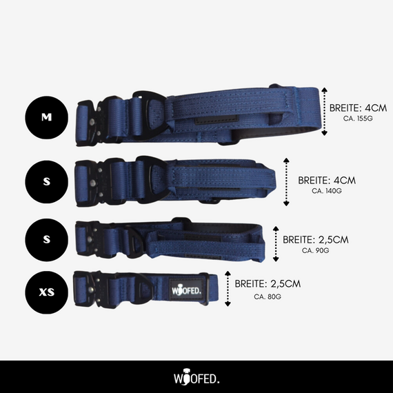 Tactical Halsband • gepolstert + verstellbar • Midnight Navy