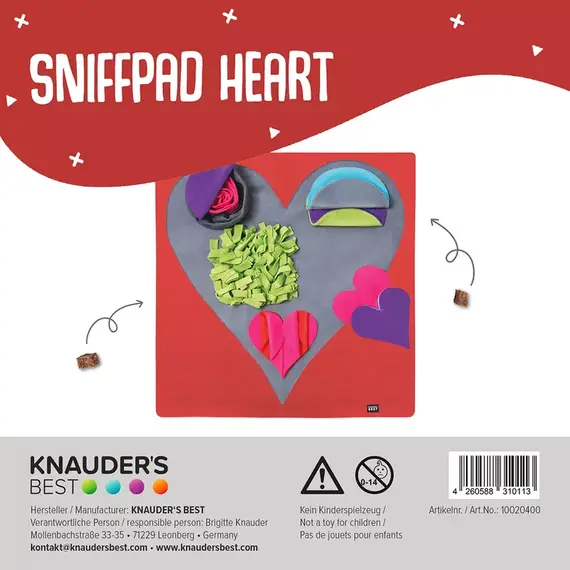 Hundespielzeug für Nasenarbeit • SNIFFPAD HEART